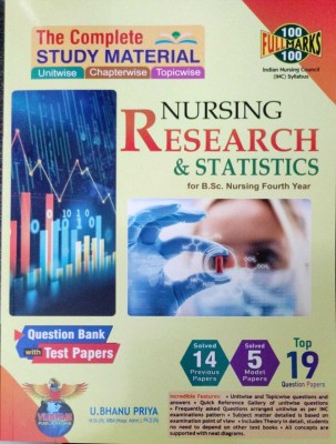 Nursing Research & Statistics For B.Sc Nursing Fourth Year Study Material ( English Medium )(Paperback, U.Bhanu Priya)