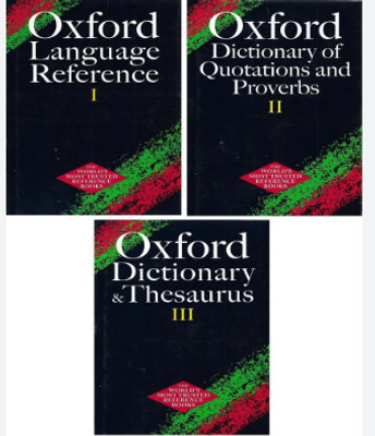 Oxford English Dictionary , Quotations & Proverbs , Language Reference (3 Parts)(Paperback, unknown)