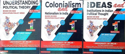 M S Series Delhi University Combo BA Hons1st Year Political Science (Nationalism In India & Institutions In Indian Political Thought & Understanding Political Theory) Semester 1 Based On UGCF/NEP SOL & Regular & NCWEB(Paperback, M S Publications)