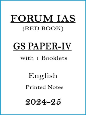 GS Paper-IV Ethics Red Book Printed Notes By Forum IAS For Mains 2024-25(Paperback, Forum IAS)