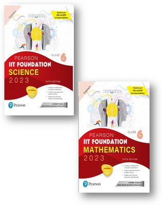 Pearson IIT Foundation Mathematics + Science Class 6 (2-Books Set), For JEE, NTSE, Olympiad| Revised CBSE And NCERT'23|Free Access To E-Library For Self Preparation - Fifth Edition 2023(Paperback, Pearson Expert Team)
