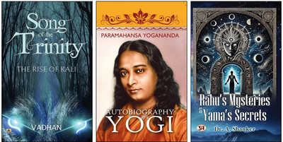 Unlock Cosmic Mysteries And Spiritual Power Through Divine Legends And Yogic Truths ( Song Of The Trinity: The Rise Of Kali + Autobiography Of A Yogi + Rahu's Mysteries & Yama's Secrets ) Zodiac Sign Astrology Book | Indian Astrology | Rahu And Yama | Spiritual Awakening | Kali Myth | Cosmic Energy Unlock Cosmic Mysteries And Spiritual Power Through Divine Legends And Yogic Truths ( Song Of The Trinity: The Rise Of Kali + Autobiography Of A Yogi + Rahu's Mysteries & Yama's Secrets ) Zodiac Sign Astrology Book | Indian Astrology | Rahu And Yama | Spiritual Awakening | Kali Myth | Cosmic Energy
