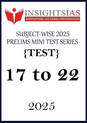 Prelims Mini Test Series 17 To 22 By Insight IAS In English(Paperback, Insight IAS)