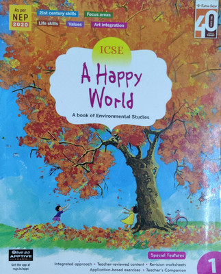 ICSE A Happy World A Book Of Environmental Studies Class 1(Pepper back, Daphne Gomez)