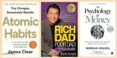 Atomic Habbits + Rich Dad Poor Dad + The Psychology Of Money(Paperback, ROBERT KIYOSAI + MORGAN HOUSEL + JAMES CLEAR) Atomic Habbits + Rich Dad Poor Dad + The Psychology Of Money(Paperback, ROBERT KIYOSAI + MORGAN HOUSEL + JAMES CLEAR)