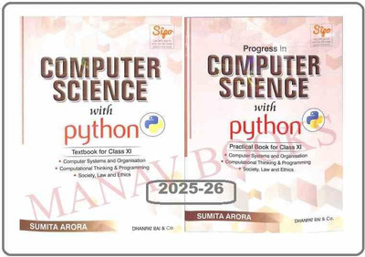 Computer Science With Python Textbook And Practical Book For Class-11, By Sumita Arora (Dhanpat Rai & Co.) (Paperback, SUMITA ARORA)(Paperback, SUMITA ARORA)