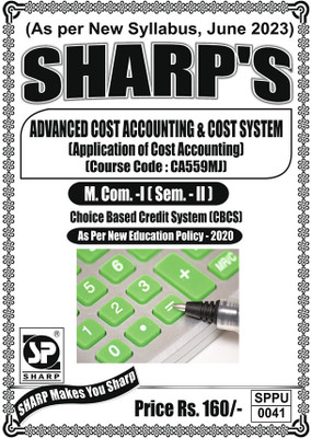 Application Of Cost Accounting,First Year ,M.Com,Sem-II-English(Paperback, Dr. R. M. Patne)