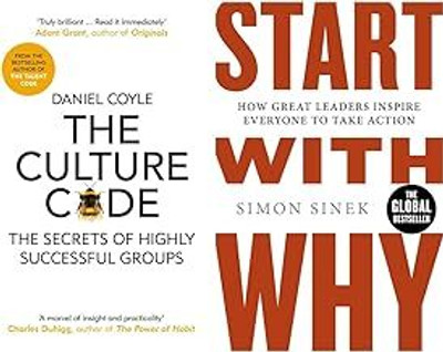 Start With Why: How Great Leaders Inspire Everyone To Take Action & The Culture Code: The Secrets Of(Paperback, Combo)