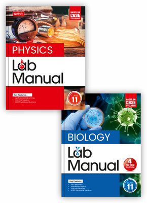 MTG Lab Manual Class 11 Physics & Biology (Set Of 2 Books) | Based On CBSE Syllabus | Lab Experiments, Viva-Voce Question & NCERT Lab Manual Question(Paperback, MTG Editorial Board)