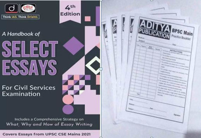 Drishti Select Essays For Civil Services Examination With 5 Pieces BPSC Mains Practice Booklet(Paperback, Drishti Team)