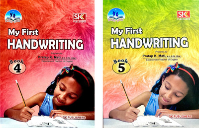 MY FIRST HANDWRITING Children’s English Handwriting Books Different Levels 4,5 Letter, Letters And Word. SK Publication Pratap Kumar Mati(Paperback, PRATAP KUMAR MATI)