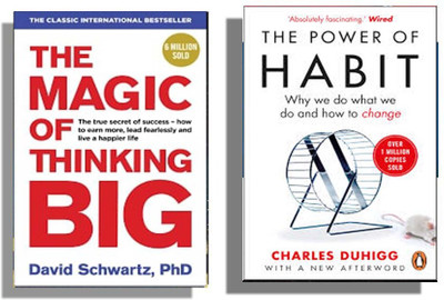 Ayazbooks Combo:- Tha Magic Of Thinking Big + The Power Of Habit ( English )(Paperback, David J. Schwartz, Charles Duhigg)