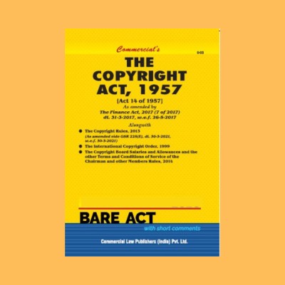 Copyright Act, 1957(Paperback, Commercial Law Publishers)