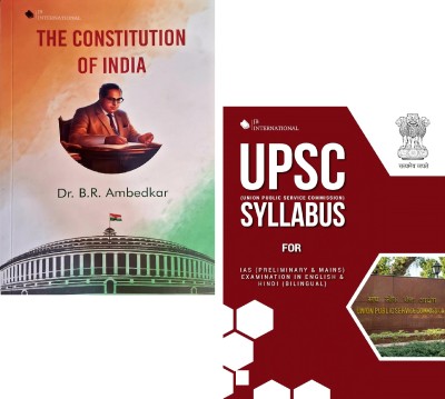 UPSC Syllabus For IAS Examination Prelims And Mains & The Constitution Of India | 2025 In English | ( Pack Of 2)(Paperback, Jb International, Dr. B.R. Ambedkar)