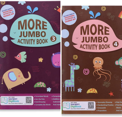 More Jumbo Activity Book 3 & 4(Paperback, Navneet)