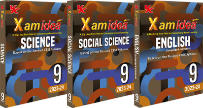 Xam Idea Bundle Set Of 3 (Science, Social Science, & English) Class 9 Book | CBSE | Chapterwise Question Bank | Based On Revised CBSE Syllabus | NCERT Questions Include | Exam(Paperback, Xamidea Editorial Board)