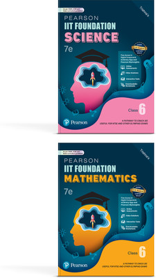 Pearson IIT Foundation'25 Mathematics & Science Class 6 | For JEE, NTSE & Olympiad Exams | Free Access To Online Assessments, Video Solutions & Interactive Tests | 7th Edition(Paperback, Trishna Knowledge System)