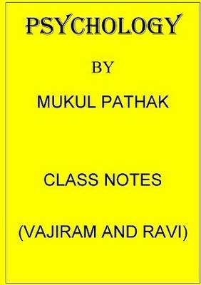 Psychology Optional Handwritten Class Notes By Mukul Pathak Sir Vajiram & Ravi