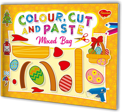 Mixed-Bag for children : Colouring books , Children learning book, cut and paste book (Paperback).(Paperback, Sawan)
