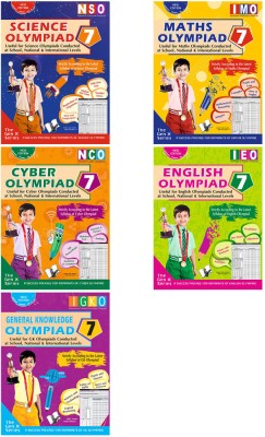 V&S Publishers IEO-IMO-NCO-NSO-IGKO(English, Mathematics, Computers, Science, General Knowledge) Olympiad Guidebooks Combo Class - 7 (Set Of 5 Books)(Paperback, V&S Publisher)