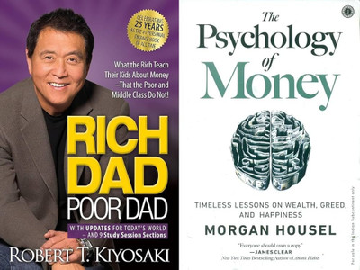 Rich Dad Poor Dad + The Psychology Of Money (Set Of 2 Books)(Paperback, Robert T. Kiyosaki, Morgan housel)