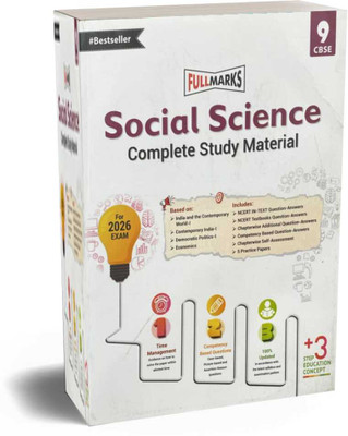 Full Marks Class 9 Social Science Guide Complete Study Material Based On New NCERT/CBSE Syllabus Paperback – 31 March 2025(Paperback, full marks)