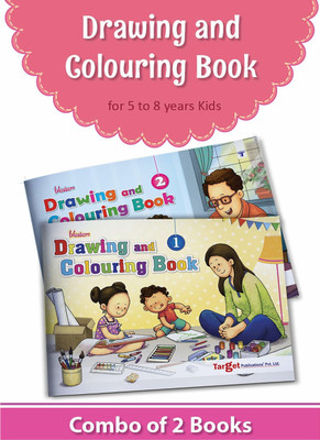 Blossom Drawing And Colouring Practice Books For Kids | 5 To 8 Year Old | Learn How To Draw Easily With Step By Step Instructions | Pencil Drawing Techniques For Children | Level 1 And 2 - Set Of 2 Books(Paperback, Content Team at Target Publications)