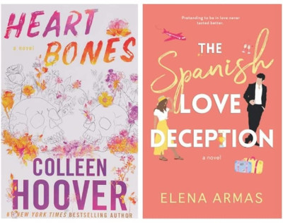 Heart Bones & The Spanish Love Deception Of 2 Books Combo(Paperback, Colleen hoover, Elena Armas)
