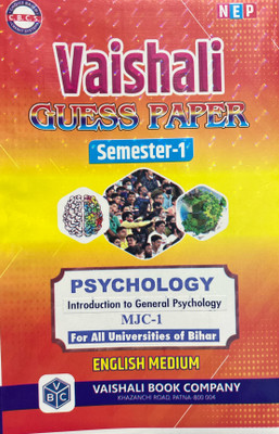Vaishali Guess Paper New Syllabus Four Year Undergraduate Programs FYUGP English Medium For All Subjects Semester -1 Psychology MJC-1 All University Of Bihar(Paperback, Vaishali) Vaishali Guess Paper New Syllabus Four Year Undergraduate Programs FYUGP English Medium For All Subjects Semester -1 Psychology MJC-1 All University Of Bihar(Paperback, Vaishali)
