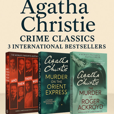Agatha Christie 3 Book Set – Murder Mystery Classics: And Then There Were None, Murder On The Orient Express & The Murder Of Roger Ackroyd(Paperback, Agatha Christie)