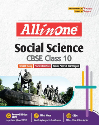 CBSE All In One Social Science Class 10 Exam 2025-26 | Practice Exercises, Sample Paper & Board Paper |Mind Maps, CBQs Revised Edition 2026(Paperback, Editorial Board)