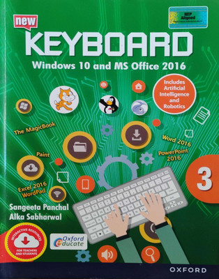 New Keyboard Windows 10 And Ms Office 2016 Class 3(Peper back, Sangeeta Panchal)