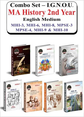 NEERAJ MA History 2nd Year Combo Books(MHI-3, MHI-6, MHI-8, MPSE-3, MPSE-4, MHI-9, MHI-10)– English Medium, IGNOU - Chapter Wise Help Book Including Solved Sample – Published By Neeraj Publications(Paperback, NEERAJ PUBLICATIONS)