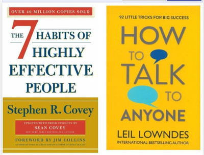 The 7 Habits Of Highly Effective People Updated + How To Talk To Anyone: 92 Little Tricks For Big Success In Relationships(Paperback, Stephen R. Covey, Leil Lowndes)