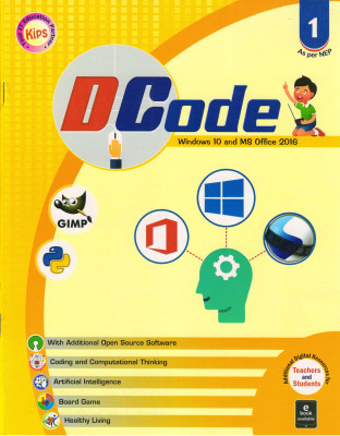 Kips DCode CLASS - 1
(WINDOWS 10 And MS OFFICE 2016)(Paperback, Kips Learning)