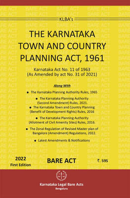 The Karnataka Town And Country Planning Act,1961(Paperback, KLBA)