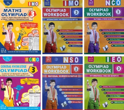 International Maths Olympiad, General Knowledge Olympiad - Class 3(With OMR Sheets) & International Mathematics, English, Cyber, Science Olympiad Workbook |(Paperback, Varsha Batra & Shraddha Singh)