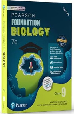 Pearson IIT Foundation' 25 Biology Class 9 | For NEET, NTSE & Olympiad Exams |As Per CBSE, ICSE & State Curriculums | Includes NEET Practice Questions |Free Acess To 6 Online Assessments, 35 Video Solutions & Interactive Tests Via Pearson MyInsights & Elibrary |7th Edition(Paperback, Trishna Knowled Pearson IIT Foundation' 25 Biology Class 9 | For NEET, NTSE & Olympiad Exams |As Per CBSE, ICSE & State Curriculums | Includes NEET Practice Questions |Free Acess To 6 Online Assessments, 35 Video Solutions & Interactive Tests Via Pearson MyInsights & Elibrary |7th Edition(Paperback, Trishna Knowled