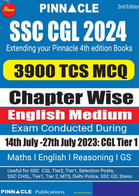 SSC CGL 2024: 3900 TCS MCQ Chapter Wise With Detailed Explanation English Medium(Paperback, Pinnacle Publications)