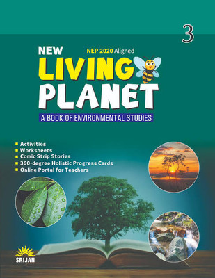 Srijan NEW LIVING PLANET - A BOOK OF ENVIRONMENTAL STUDIES NEP 2020 Aligned (2023 UPDATED)(Paperback, Prerna Pasricha)