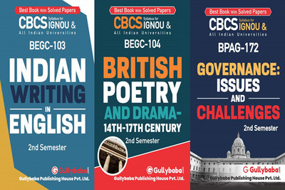 BEGC-103 Indian Writing In English BEGC-104 British Poetry And Drama 14th-17th Century BPAG-172 Governance: Issues And Challenges(Paperback, GPH Expert)