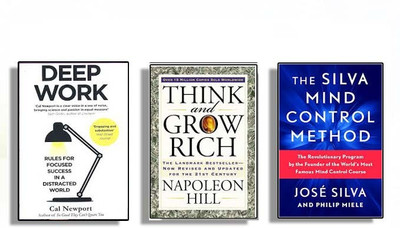 Must Read 3 Books Combo The Ultimate Self-Transformation Set: Deep Work + Think And Grow Rich + The Silva Mind Control Methord(Paperback, Cal Newport, José Silva, Napoleon Hill)