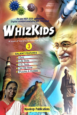 Whizkids A Book Of General Knowledge & Iq Tests Class 3(Paperback, MRS.D. BHANDARI)