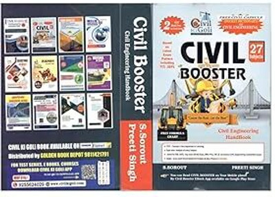 CIVIL BOOSTER - Civil Ki Goli - Civil Engineering Handbook 24 Subjects - Free Formula Chart - With Civil Capsule Pocket Dictionary By S. Sorout - OCTOBER 2024 LATEST EDITION(Paperback, SURESH SOROUT)