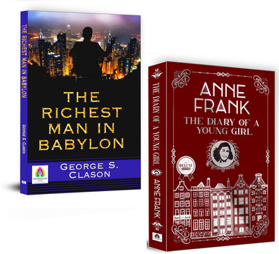 The Richest Man In Babylon By George S. Clason (Paperback) + The Diary Of A Young Girl By Anne Frank (Hardcover) | Financial Wisdom, Resilience And The Human Spirit | Set Of 2 Books(Paperback, George Samuel Clason, Anne Frank)
