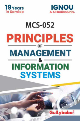 MCS-52 Principles Of Management And Information Systems For IGNOU MCA Computer Application(Paperback, Expert Panel)