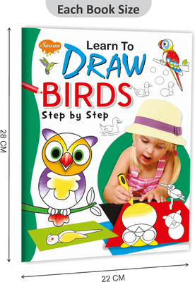 Sawan Present Set Of 4 Learn To Draw Books | Learn To Draw Vehicles, Birds, Domestic Animals And Jungle Animals(Paperback, Manoj Publications Editorial Board)