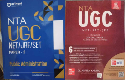 NTA UGC NET Paper 1 2024: Teaching & Research Aptitude WITH Arihant NTA UGC NET/ JRF/ SET PAPER-2 Public Administration(Paperback, ARPITA KARWA, Rohit Raj)