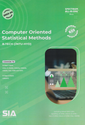 Computer Oriented Statistical Methods (Common To B.Tech JNTU-HYD CSE,IT, II-Year I-Sem & II-Sem) Latest 2023-24 Edition(Paperback, SIA Team Of Experts)