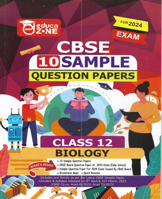 CBSE Class 12 Biology Solved Sample Papers 2024 In English(Paperback, publication team)